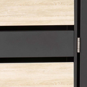 Mülltonnenbox Metall anthrazit mit Pflanzkasten. 2er Set. Holzoptik