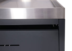 Mülltonnenbox Edelstahl mit Pflanzkasten. erweiterbar. 125x69x84cm