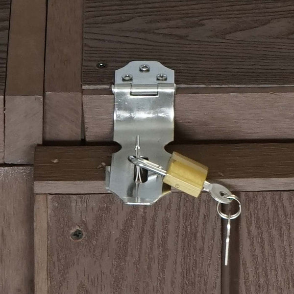 Mülltonnenbox Erweiterung Metall Holzoptik Braun Premium WPC