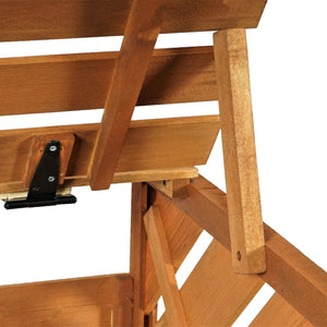 Mülltonnenbox XL aus Holz, 120x68x98cm, braun, erweiterbar