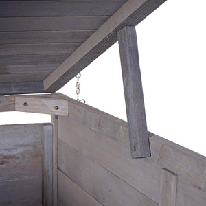 Erweiterbare XXL Mülltonnenbox für 4–8 Tonnen, Holz anthrazit-grau