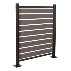 Mülltonnenverkleidung Alu Holzoptik erweiterbar 130x110cm grau