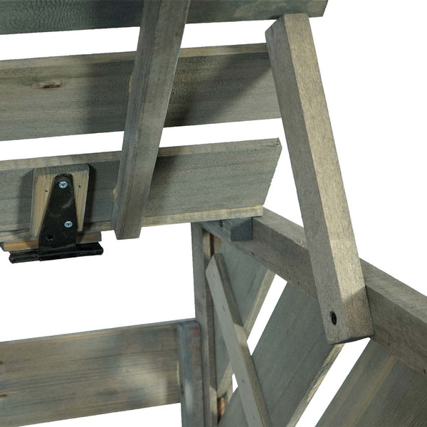 Mülltonnenverkleidung XL aus Holz, grau, für 1–2 Tonnen, 120x68x98cm
