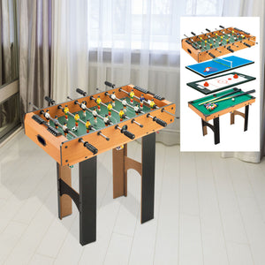 Table multi-jeux 4 en 1 : baby-foot, hockey sur table, ping-pong et billard pour s’amuser !