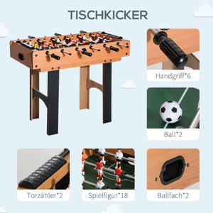 Table multi-jeux 4 en 1 : baby-foot, hockey sur table, ping-pong et billard pour s’amuser !
