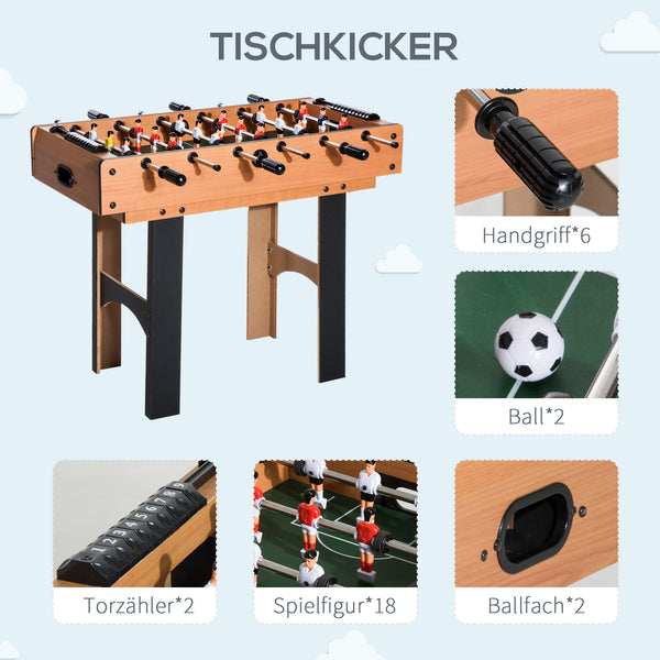 Table multi-jeux 4 en 1 : baby-foot, hockey sur table, ping-pong et billard pour s’amuser !