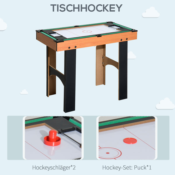 Table multi-jeux 4 en 1 : baby-foot, hockey sur table, ping-pong et billard pour s’amuser !