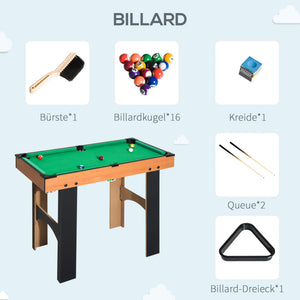 Table multi-jeux 4 en 1 : baby-foot, hockey sur table, ping-pong et billard pour s’amuser !