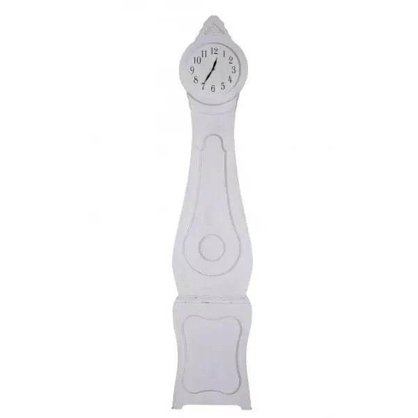 SCHWEDISCHE WANDUHR MORA GROSSUHR SHABBY CHIC WEISS 195 CM