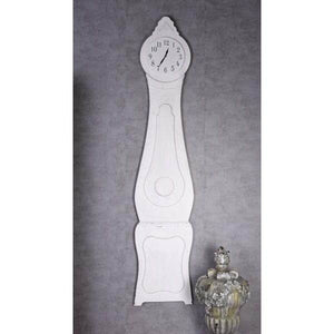 SCHWEDISCHE WANDUHR MORA GROSSUHR SHABBY CHIC WEISS 195 CM