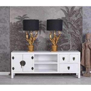 TV LOWBOARD CHINA WEISS FERNSEHSCHRANK SIDEBOARD HOCHZEITSSCHRANK