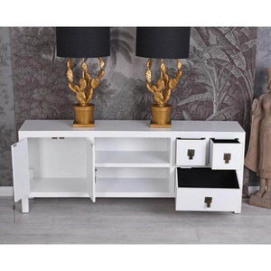 TV LOWBOARD CHINA WEISS FERNSEHSCHRANK SIDEBOARD HOCHZEITSSCHRANK