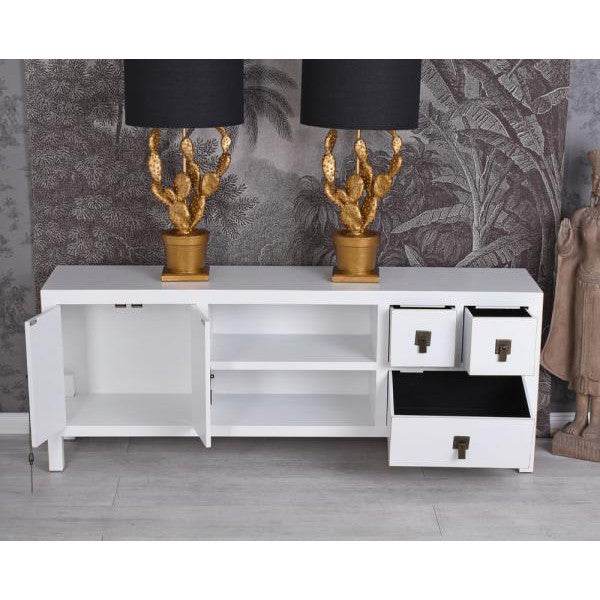 TV LOWBOARD CHINA WEISS FERNSEHSCHRANK SIDEBOARD HOCHZEITSSCHRANK