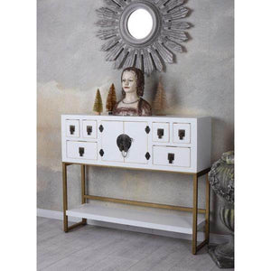 SIDEBOARD WEISS ANRICHTE CHINESISCHER HOCHZEITSSCHRANK