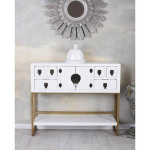 SIDEBOARD WEISS ANRICHTE CHINESISCHER HOCHZEITSSCHRANK