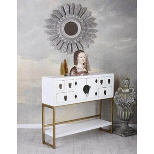 SIDEBOARD WEISS ANRICHTE CHINESISCHER HOCHZEITSSCHRANK