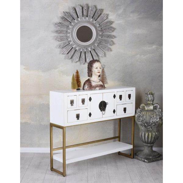SIDEBOARD WEISS ANRICHTE CHINESISCHER HOCHZEITSSCHRANK