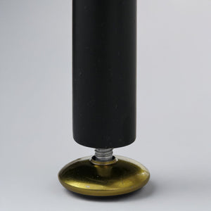 Nachttisch Beistelltisch Industrial Staufächer Metall Schilfglas 55x41x41cm schwarz