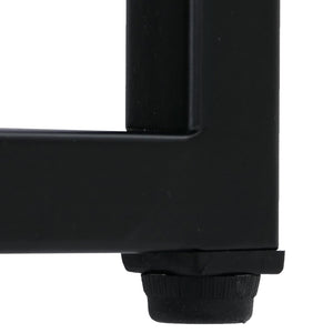 Nachttisch Kommode Beistelltisch Schublade Metall 50x43x41cm schwarz