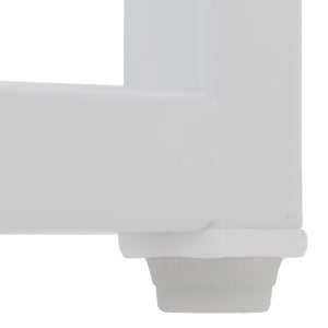 Nachttisch Kommode Beistelltisch Schublade Metall 50x43x41cm weiss