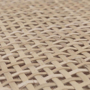 Nachttisch Kaffeetisch Beistelltisch Kubu Rattan Eiche-Optik 56x40x40cm
