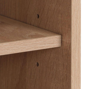 Nachttisch Nachtschrank Beistelltisch Kubu Rattan Eiche-Optik 71x40x41cm