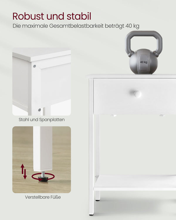 Nachttisch Schubladentisch mit Schublade