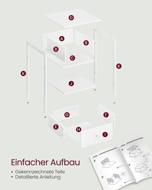 Nachttisch Schubladentisch mit Schublade
