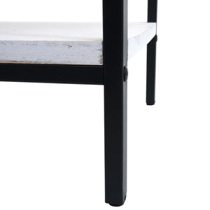 Nachttisch Kommode Beistelltisch Schublade Shabby-Look 59x43x36cm weiss