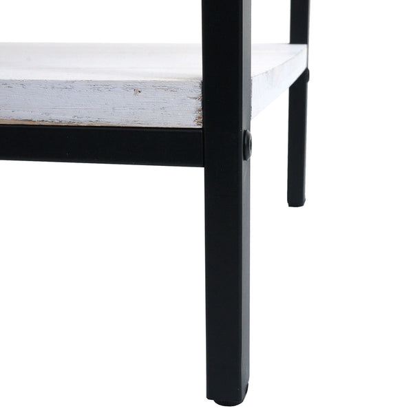 Nachttisch Kommode Beistelltisch Schublade Shabby-Look 59x43x36cm weiss