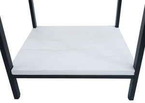 Nachttisch Kommode Beistelltisch Schublade Shabby-Look 59x43x36cm weiss
