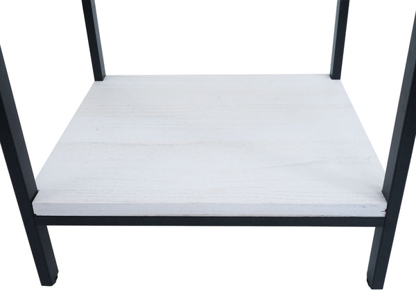 Nachttisch Kommode Beistelltisch Schublade Shabby-Look 59x43x36cm weiss