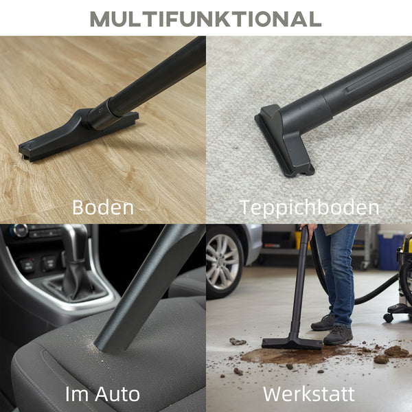 Nass- und Trockensauger rollbar mit Filtersystem 20L