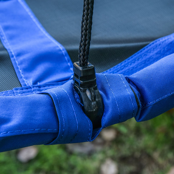 Nestschaukel Kinderschaukel Ø110cm bis 150kg verstellbar Blau