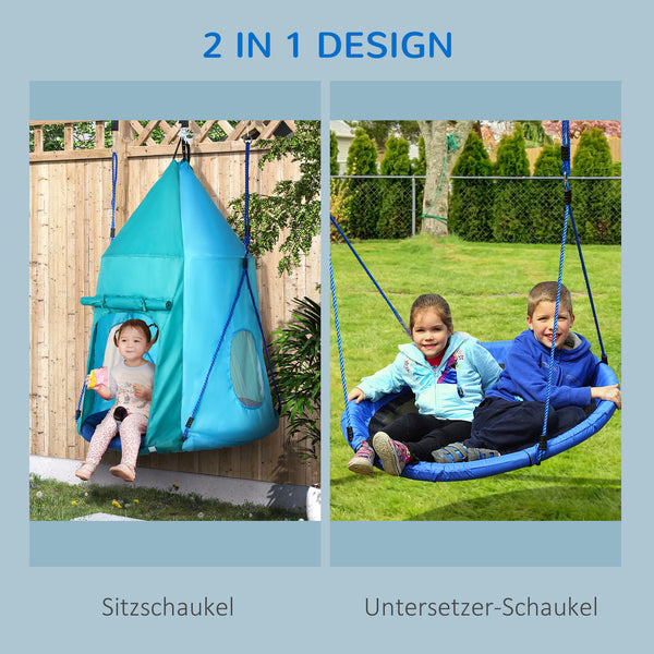 Nestschaukel höhenverstellbar wasserdicht mit Zelt 100cm