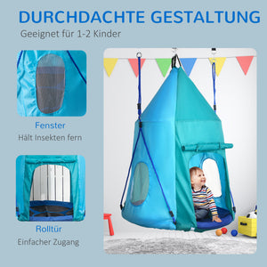 Nestschaukel höhenverstellbar wasserdicht mit Zelt 100cm