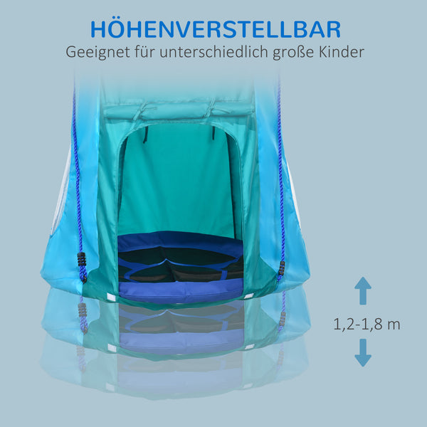 Nestschaukel höhenverstellbar wasserdicht mit Zelt 100cm