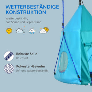 Nestschaukel höhenverstellbar wasserdicht mit Zelt 100cm