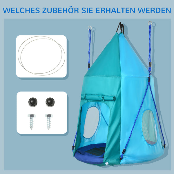 Nestschaukel höhenverstellbar wasserdicht mit Zelt 100cm