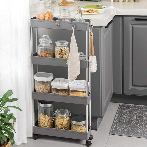 Nischenregal Regal schmal 4-stufig