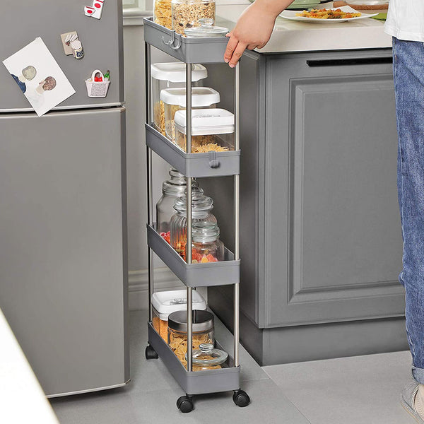Nischenregal Regal schmal 4-stufig