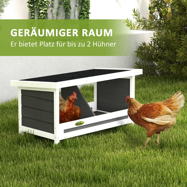 Nistkasten 66x37x34cm wetterbeständig Tannenholz Grau