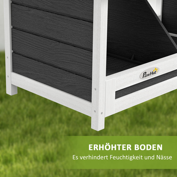 Nistkasten 66x37x34cm wetterbeständig Tannenholz Grau