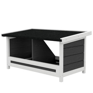 Nistkasten 66x37x34cm wetterbeständig Tannenholz Grau