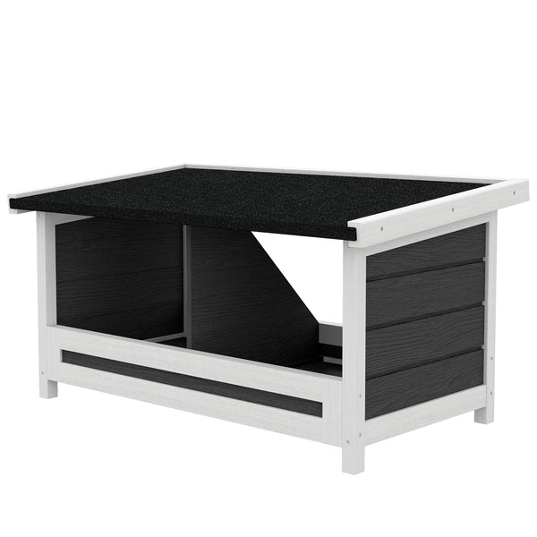 Nistkasten 66x37x34cm wetterbeständig Tannenholz Grau