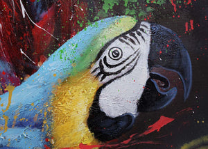 Handgemaltes Ölgemälde Frau auf Leinwand 80x120cm XL Wandbild