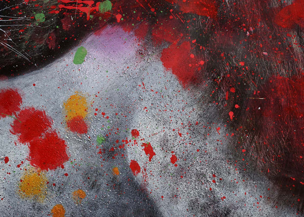 Handgemaltes Löwe Ölgemälde auf Leinwand XL 100x150cm