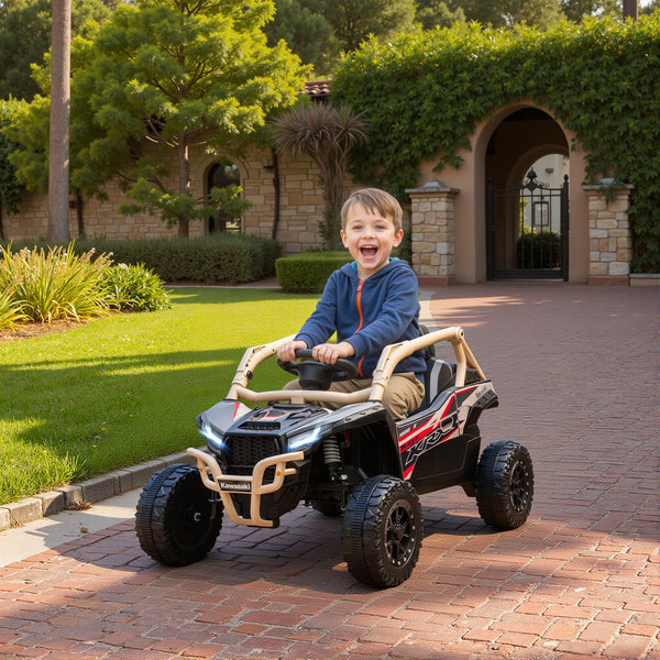 Kinderauto Elektroauto OFFROAD Geländewagen 12V mit Fernbedienung gelb