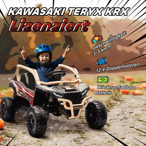 Kinderauto Elektroauto OFFROAD Geländewagen 12V mit Fernbedienung gelb