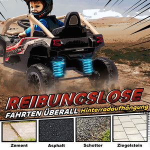 Kinderauto Elektroauto OFFROAD Geländewagen 12V mit Fernbedienung gelb